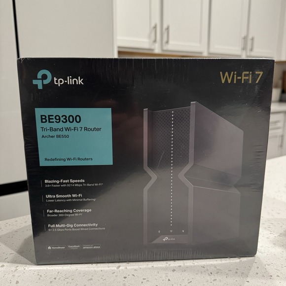 ~NEW SEALED~TP-Link Archer BE9300 Router Tri-Band WiFi 7 Wireless Router